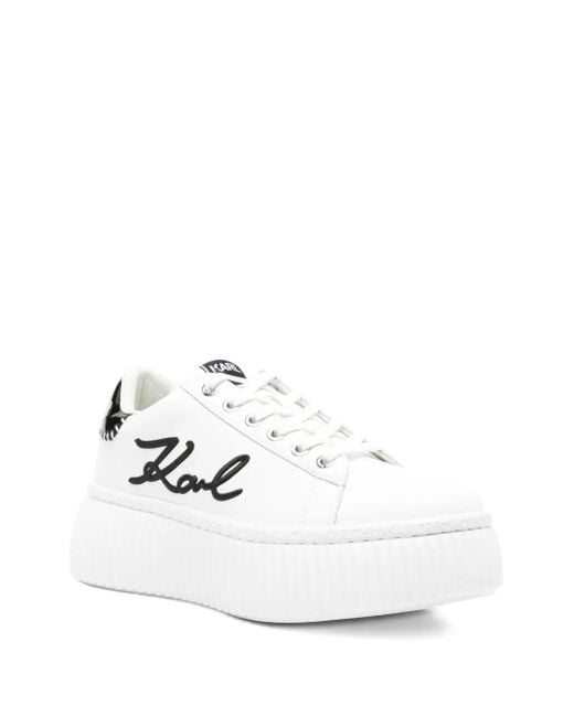 Karl Lagerfeld White Kreeper Lo