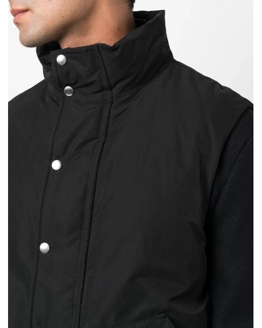 Sacai Black Double-Layer Gilet Wool Jacket for men