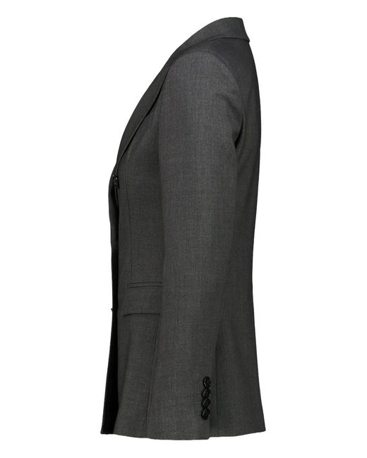 DR. HOPE Black Double-Breasted Jacket