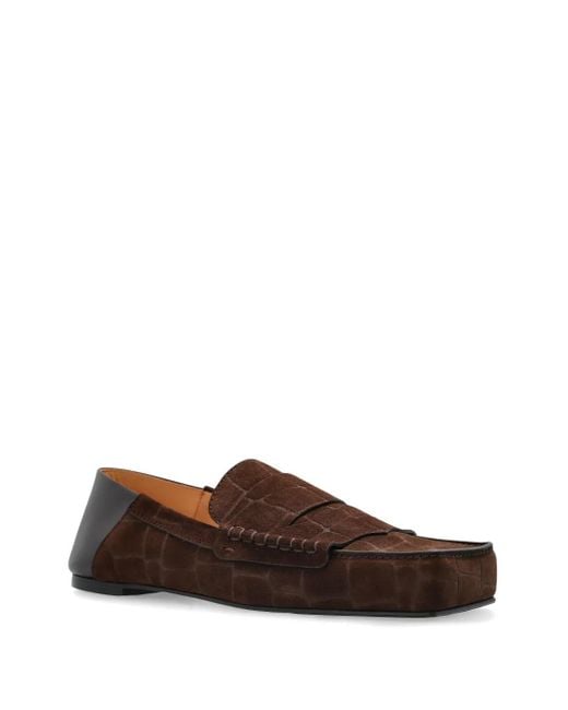 Jacquemus Brown The Carré Suede Loafers for men