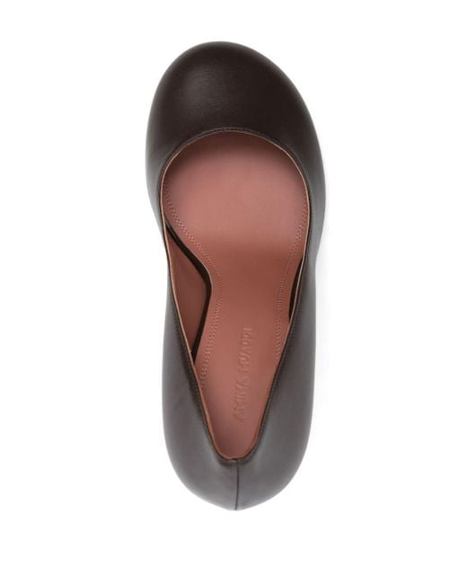 AMINA MUADDI Brown 95Mm Iris Pumps