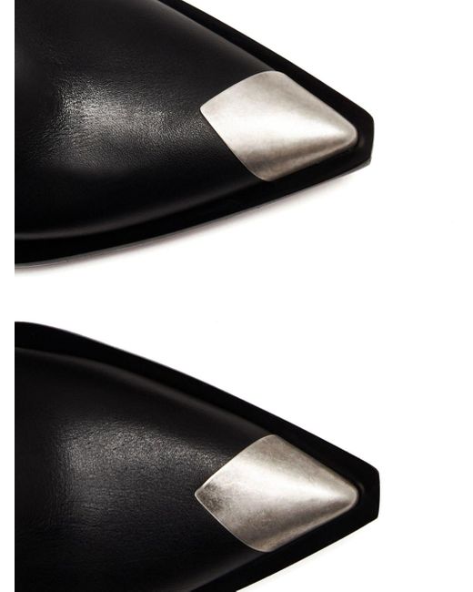 Botines Pasilla con tacón de 100 mm Sonora Boots de color Black