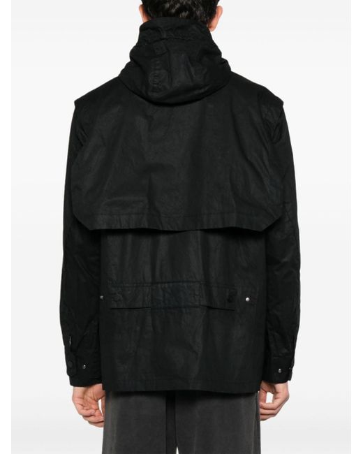 A_COLD_WALL* Black Logo-plaque Hooded Jacket for men