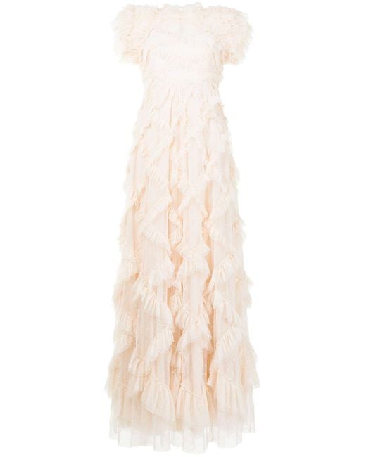 Needle & Thread Multicolor Genevieve Ruffle Gown