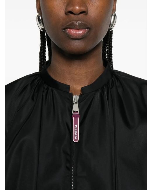 Vivetta Black Veste À Lien De Resserrage