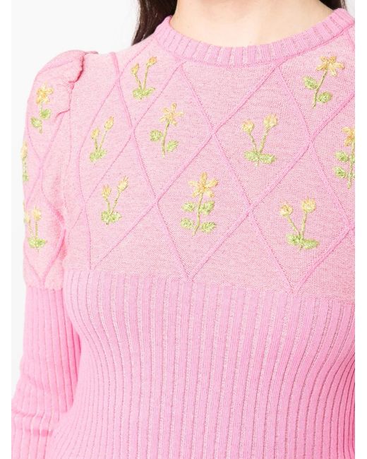 Cormio Pink Long-Sleeve Knitted Top