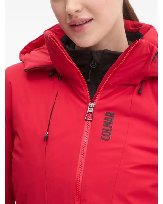 Colmar Ski-Jack Met Capuchon En Rits in het Red