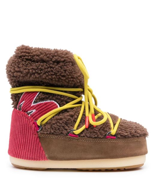 Stivali Icon Light Low in shearling di Moon Boot in Brown