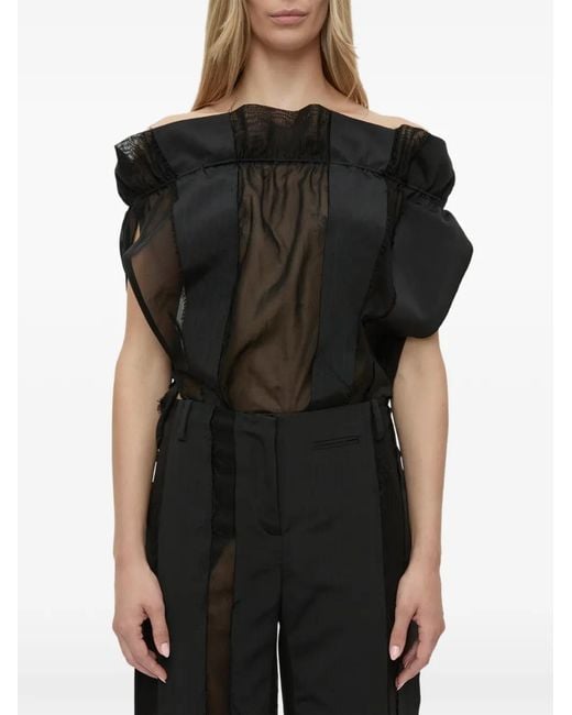 Christopher Esber Black Ignis Spliced Trousers