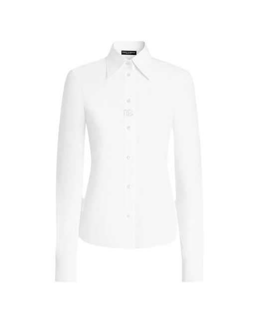 Dolce & Gabbana White Poplin Shirt