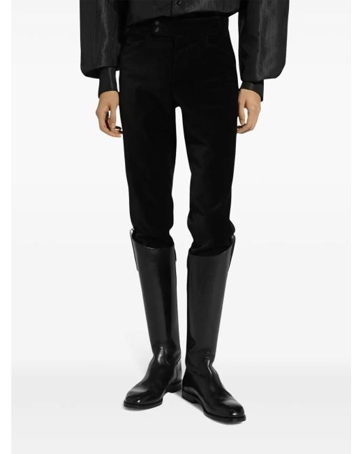 Dolce & Gabbana Klassische Slim-Fit-Hose in Black für Herren