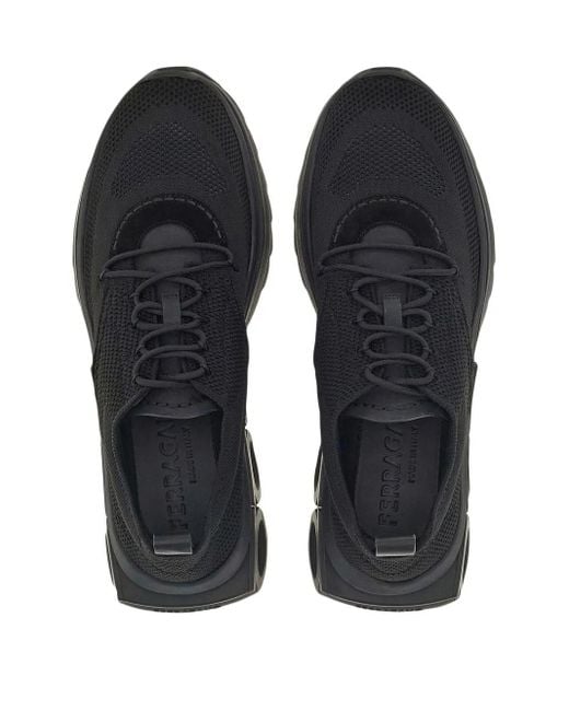 Ferragamo Black Herren Running Sneaker