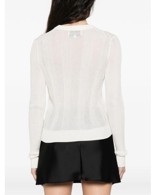 Bompard Geribbeld Vest in het White