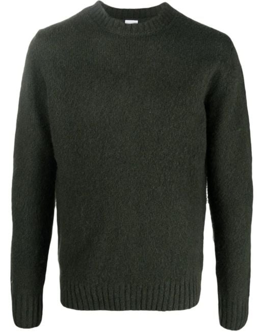 Aspesi Green Crew Neck Wool Jumper for men