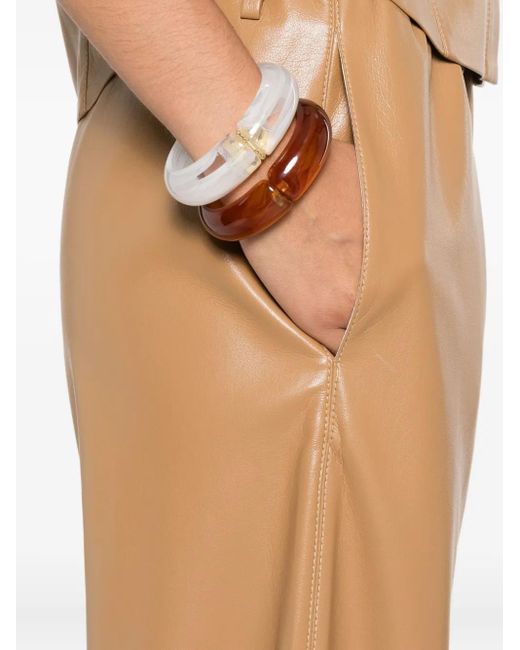 Nanushka Natural Geb Elastic-Waist Trousers