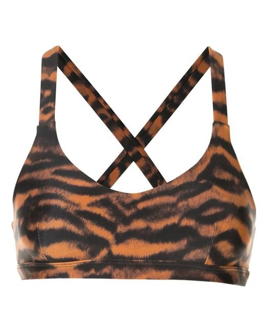 Reggiseno Sportivo Sophie Con Stampa di The Upside in Brown
