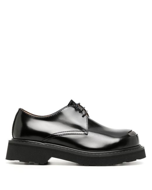KENZO Leather Smile Lace-up Derby Shoes in Black | Lyst Canada