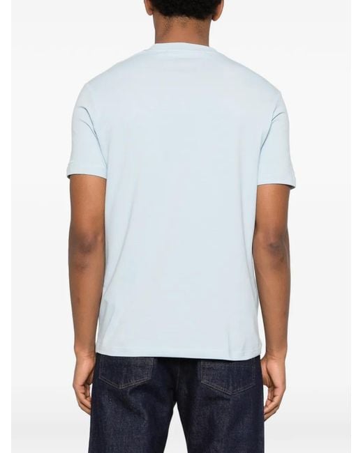 Karl Lagerfeld Blue Logo-Detail T-Shirt for men