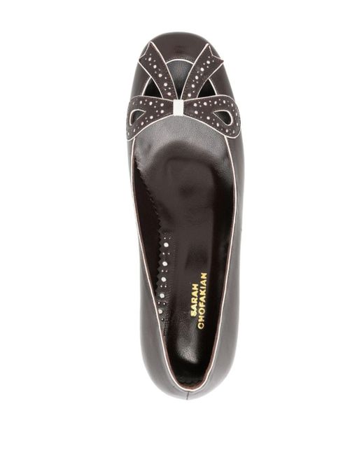 Zapatos Audrey con tacón de 55mm Sarah Chofakian de color Brown