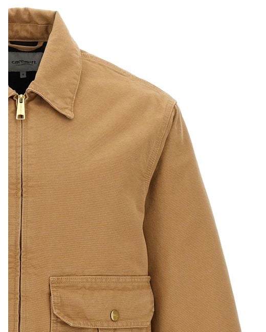 Carhartt Natural Quilted Stanton Cotton Jacket for men