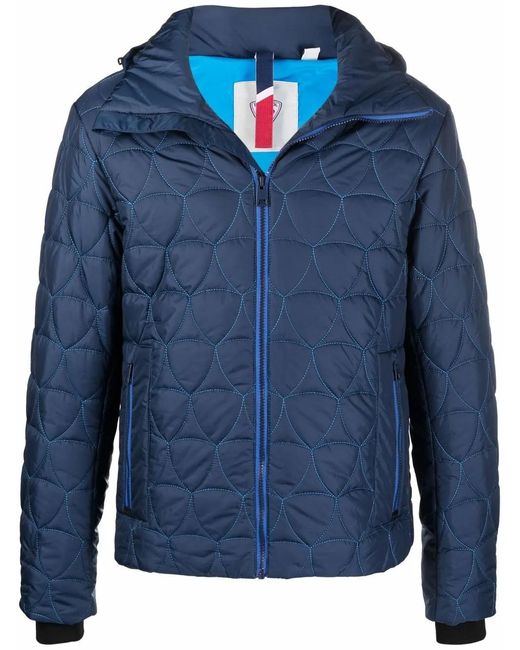 Rossignol Blue Hooded Puffer Jacket for men
