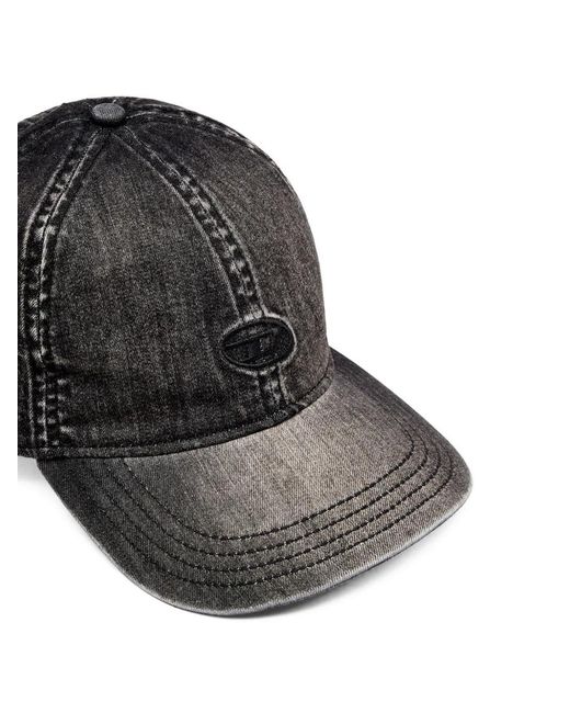 DIESEL Black Hats for men