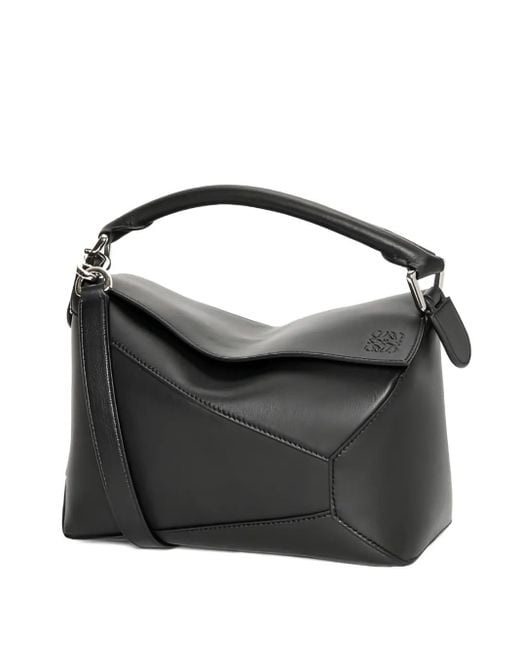 Loewe Black Small Puzzle Edge Tote Bag