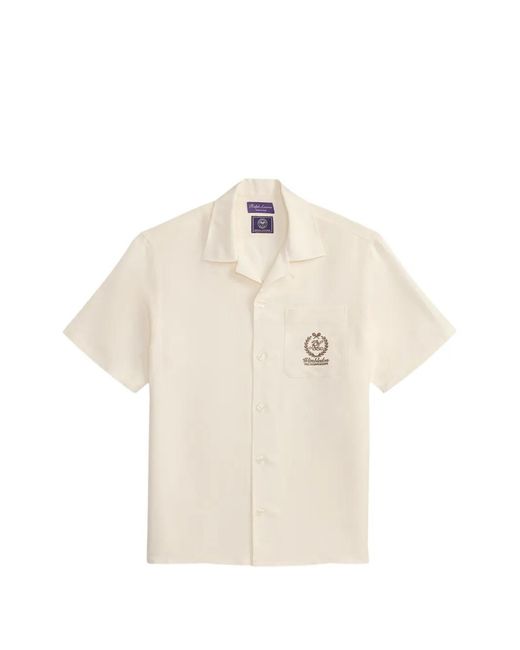 Ralph Lauren White Archer Ss Spt Logo Pocket Shirt for men