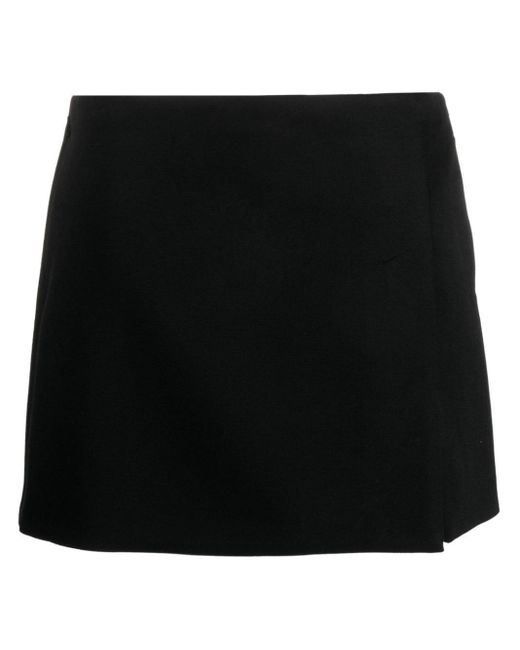 Gucci Black Horsebit Wool Miniskirt