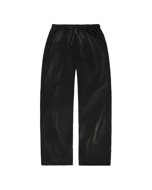 ALEXANDER DIGENOVA Black Drawstring-Waist Track Pants for men