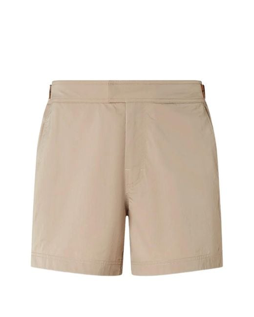 Zegna Natural Brand Mark Swim Trunks for men