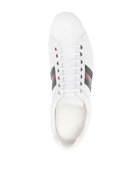 Gucci Ace Leren Sneakers in het White voor heren