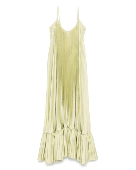 Pleated dress L'idée de color Yellow