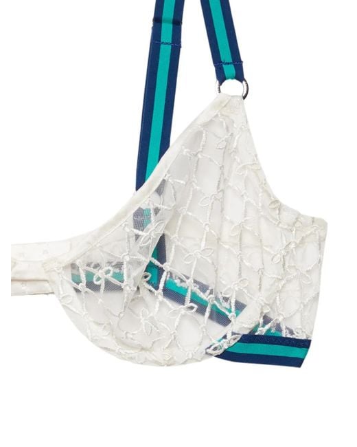 Fleur du Mal Blue Match Point Bra