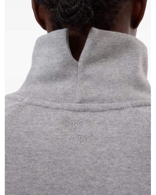 Closed Gray Sweatshirt Mit Stehkragen