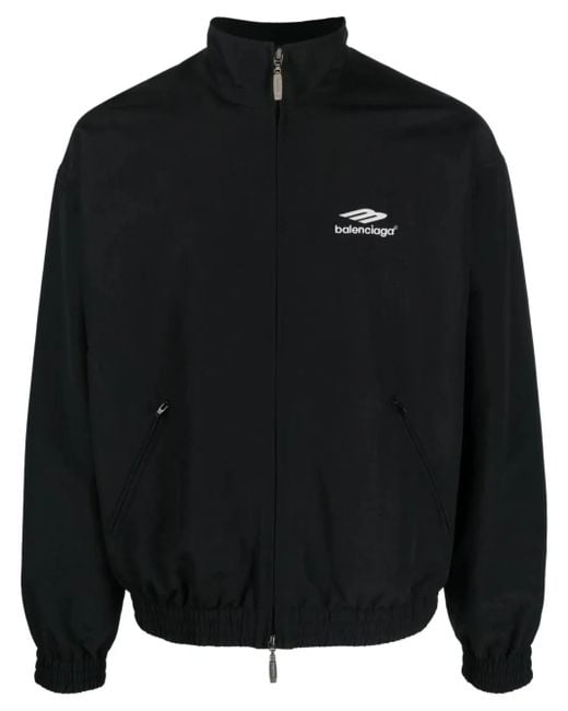 Balenciaga Black 3B Sports Icon Track Jacket for men