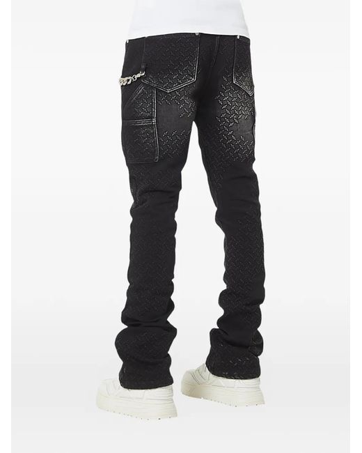 GUAPI Black Jean Carpenter Texturé for men