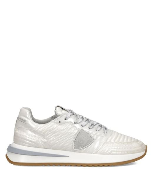 Philippe Model White Sneakers Mit Einsätzen