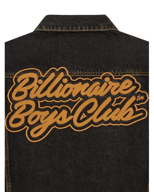 BBCICECREAM Bestickte Script Cord Collar Jeansjacke in Black für Herren