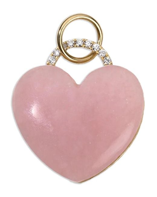 Devon Woodhill Brown Heart-Motif Opal And Diamond Pendant