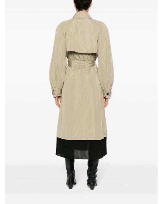 Maje Natural Double-breasted Trench Coat