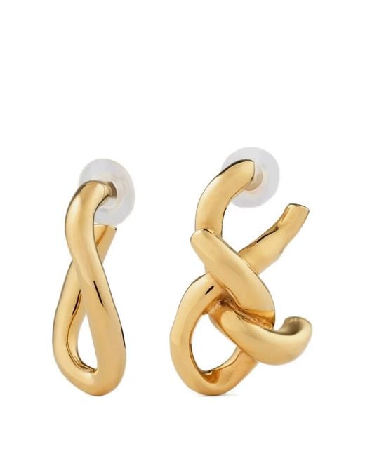 Givenchy Metallic Chain Link Asymmetrical Earrings
