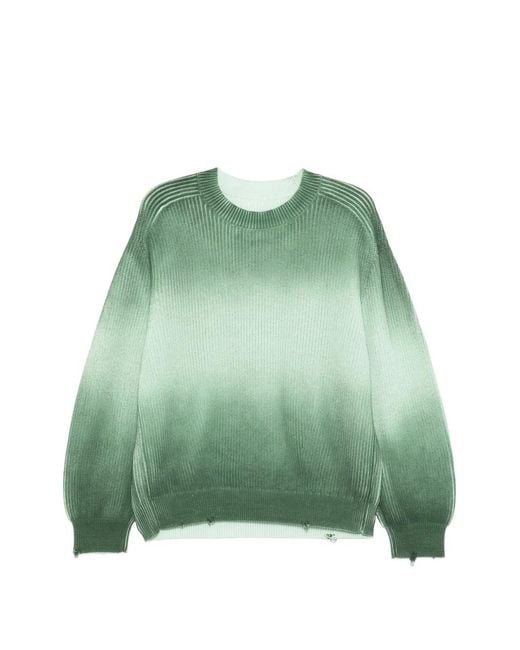 CROQUIS Green Gradient-Effect Sweater for men