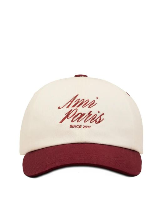 AMI White And Bicolor Cotton Cap