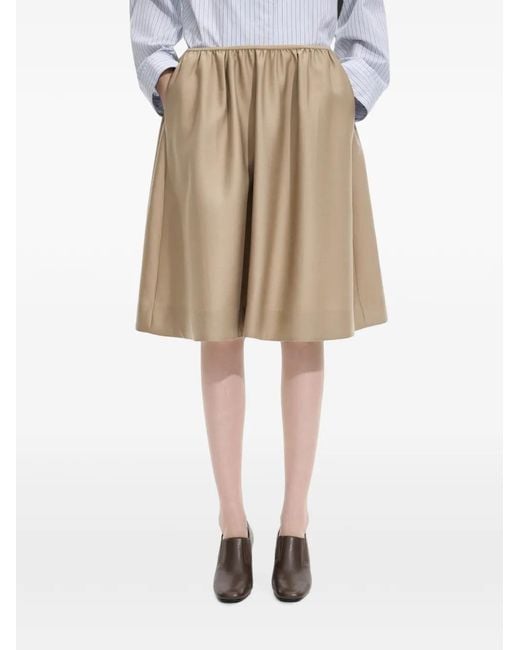 JNBY Natural Shirred A-Line Midi Skirt