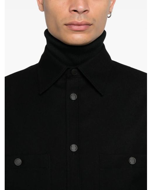 Givenchy Black Wool Shirt Jacket for men