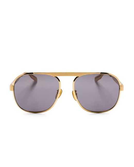 Gucci Metallic Navigator-grame Sunglasses for men