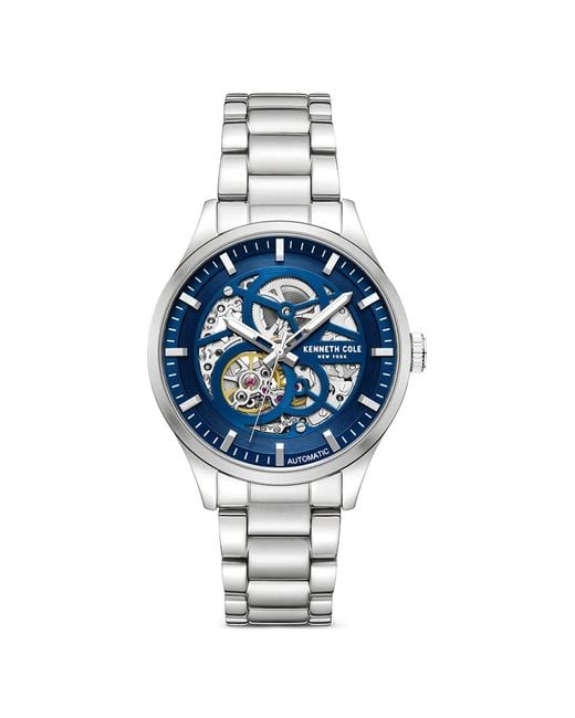 Skeleton Automatic 42Mm di Kenneth Cole in Blue da Uomo