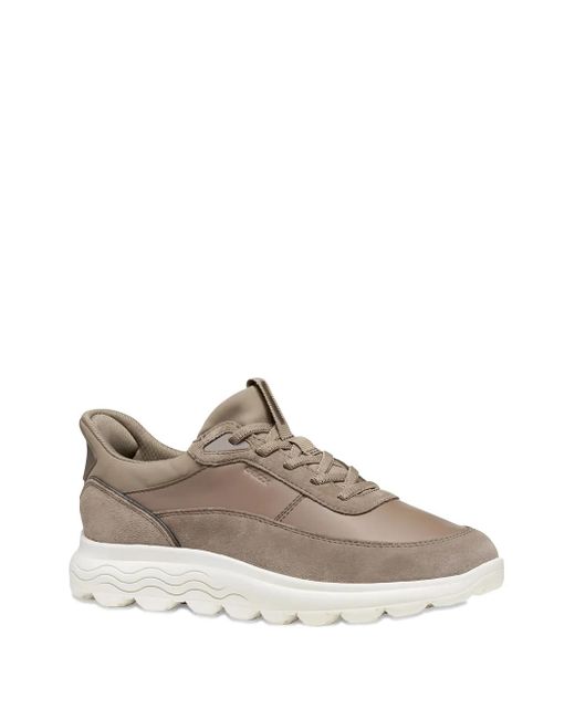 Geox Brown Spherica Plus Low-Top Sneakers