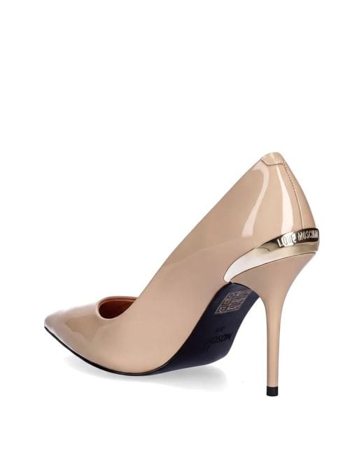 Love Moschino Pink Pointed-Toe Pumps